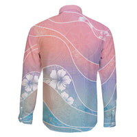 Aloha Hawaii Floral Tapa Family Matching Short Sleeve Bodycon Dress and Hawaiian Shirt Patchwork Pastel Candy - Polynesian Pride