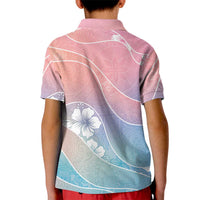 Aloha Hawaii Floral Tapa Kid Polo Shirt Patchwork Pastel Candy - Polynesian Pride