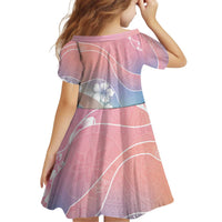 Aloha Hawaii Floral Tapa Kid Short Sleeve Dress Patchwork Pastel Candy - Polynesian Pride