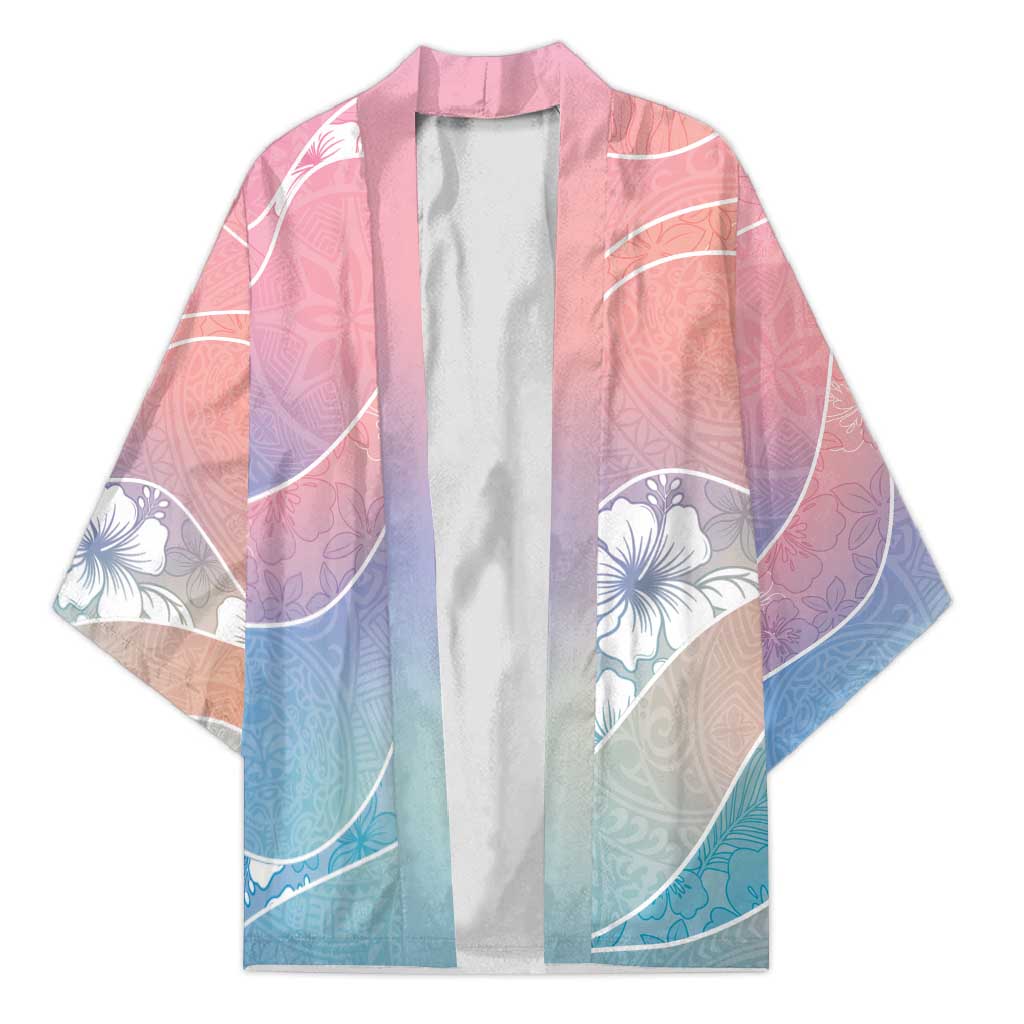 Aloha Hawaii Floral Tapa Kimono Patchwork Pastel Candy - Polynesian Pride
