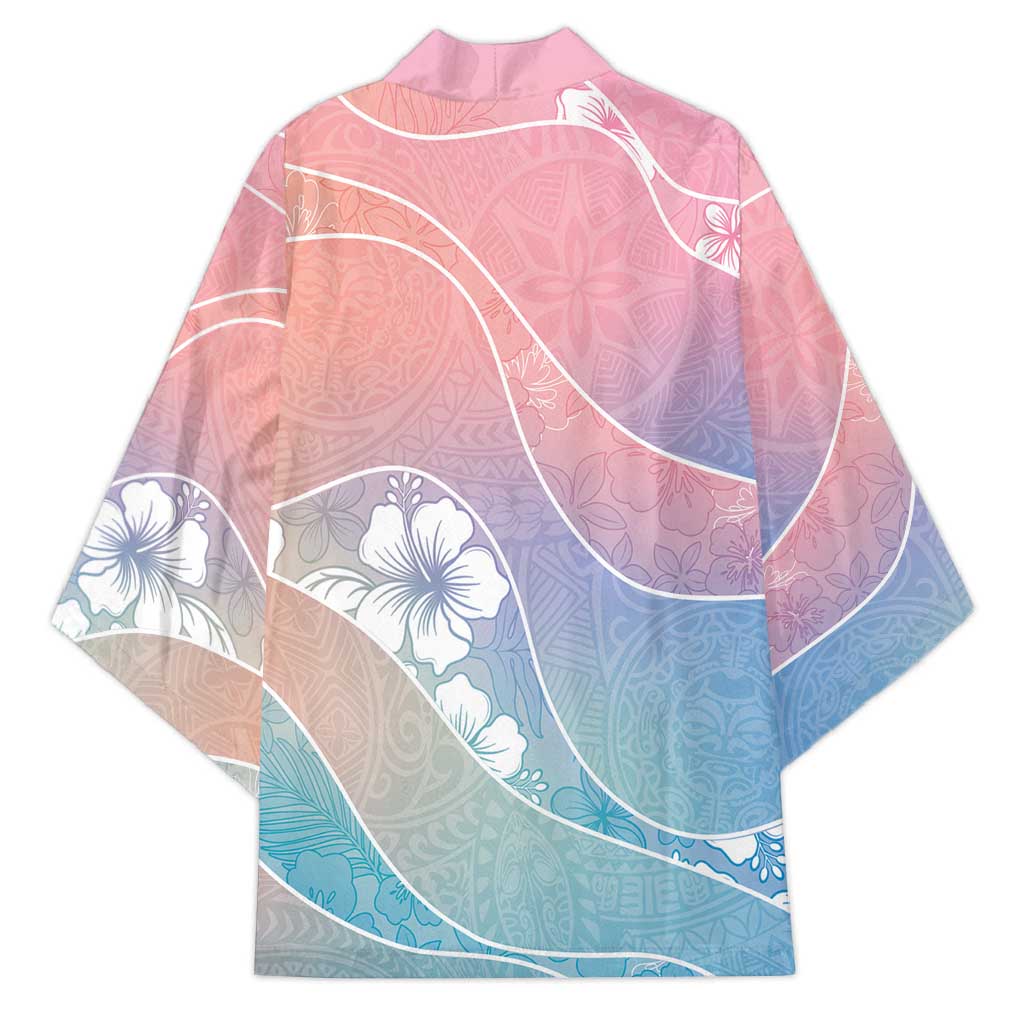 Aloha Hawaii Floral Tapa Kimono Patchwork Pastel Candy - Polynesian Pride
