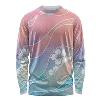 Aloha Hawaii Floral Tapa Long Sleeve Shirt Patchwork Pastel Candy - Polynesian Pride