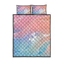 Aloha Hawaii Floral Tapa Quilt Bed Set Patchwork Pastel Candy - Polynesian Pride