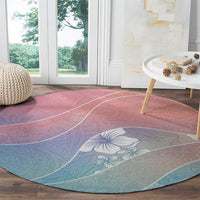 Aloha Hawaii Floral Tapa Round Carpet Patchwork Pastel Candy - Polynesian Pride