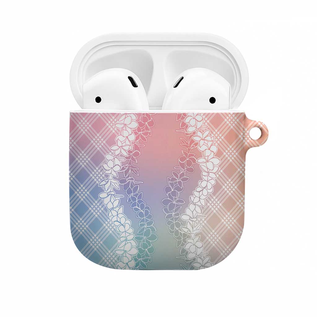 Hawaii Aloha Plumeria Lei Pastel Candy Palaka AirPods Case LT7 Pastel - Polynesian Pride