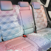 Hawaii Aloha Plumeria Lei Pastel Candy Palaka Back Car Seat Cover - Polynesian Pride