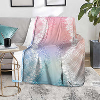 Hawaii Aloha Plumeria Lei Pastel Candy Palaka Blanket - Polynesian Pride