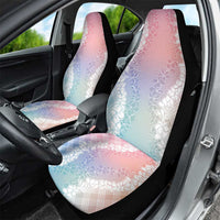Hawaii Aloha Plumeria Lei Pastel Candy Palaka Car Seat Cover - Polynesian Pride