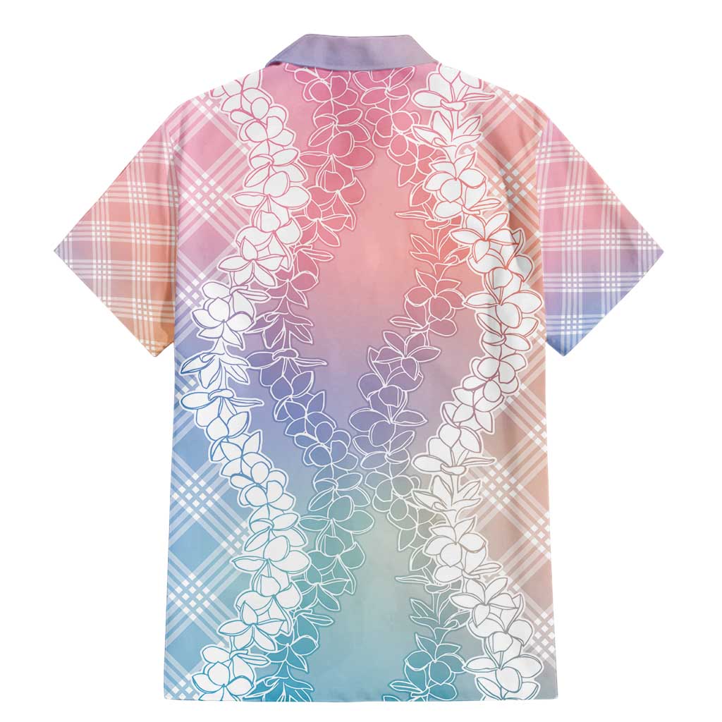 Hawaii Aloha Plumeria Lei Pastel Candy Palaka Family Matching Mermaid Dress and Hawaiian Shirt - Polynesian Pride