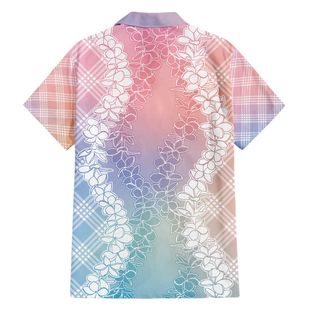 Hawaii Aloha Plumeria Lei Pastel Candy Palaka Family Matching Summer Maxi Dress and Hawaiian Shirt - Polynesian Pride