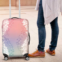 Hawaii Aloha Plumeria Lei Pastel Candy Palaka Luggage Cover - Polynesian Pride