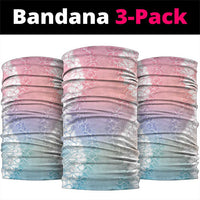 Hawaii Aloha Plumeria Lei Pastel Candy Palaka Neck Gaiter - Polynesian Pride