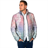 Hawaii Aloha Plumeria Lei Pastel Candy Palaka Padded Jacket - Polynesian Pride