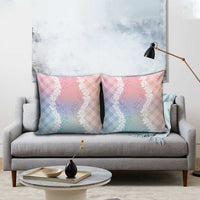 Hawaii Aloha Plumeria Lei Pastel Candy Palaka Pillow Cover - Polynesian Pride