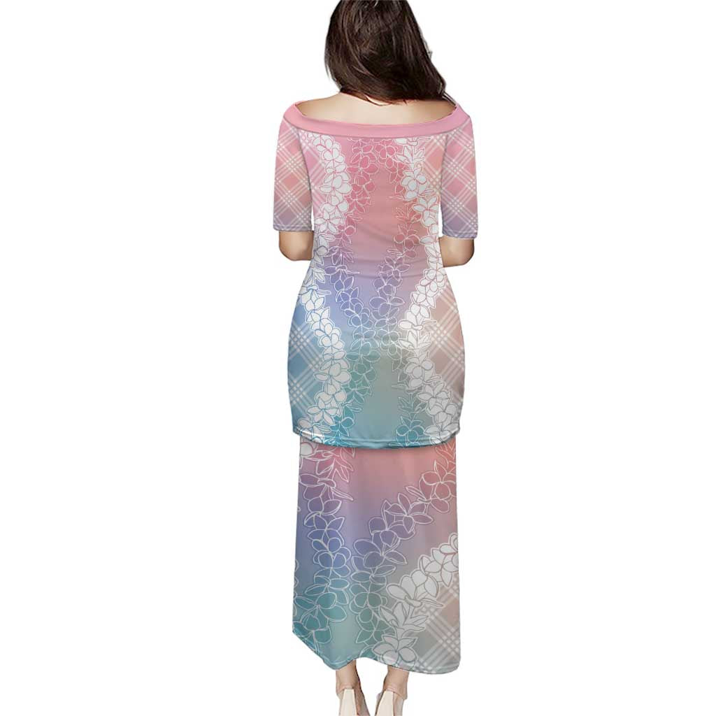 Hawaii Aloha Plumeria Lei Pastel Candy Palaka Puletasi - Polynesian Pride