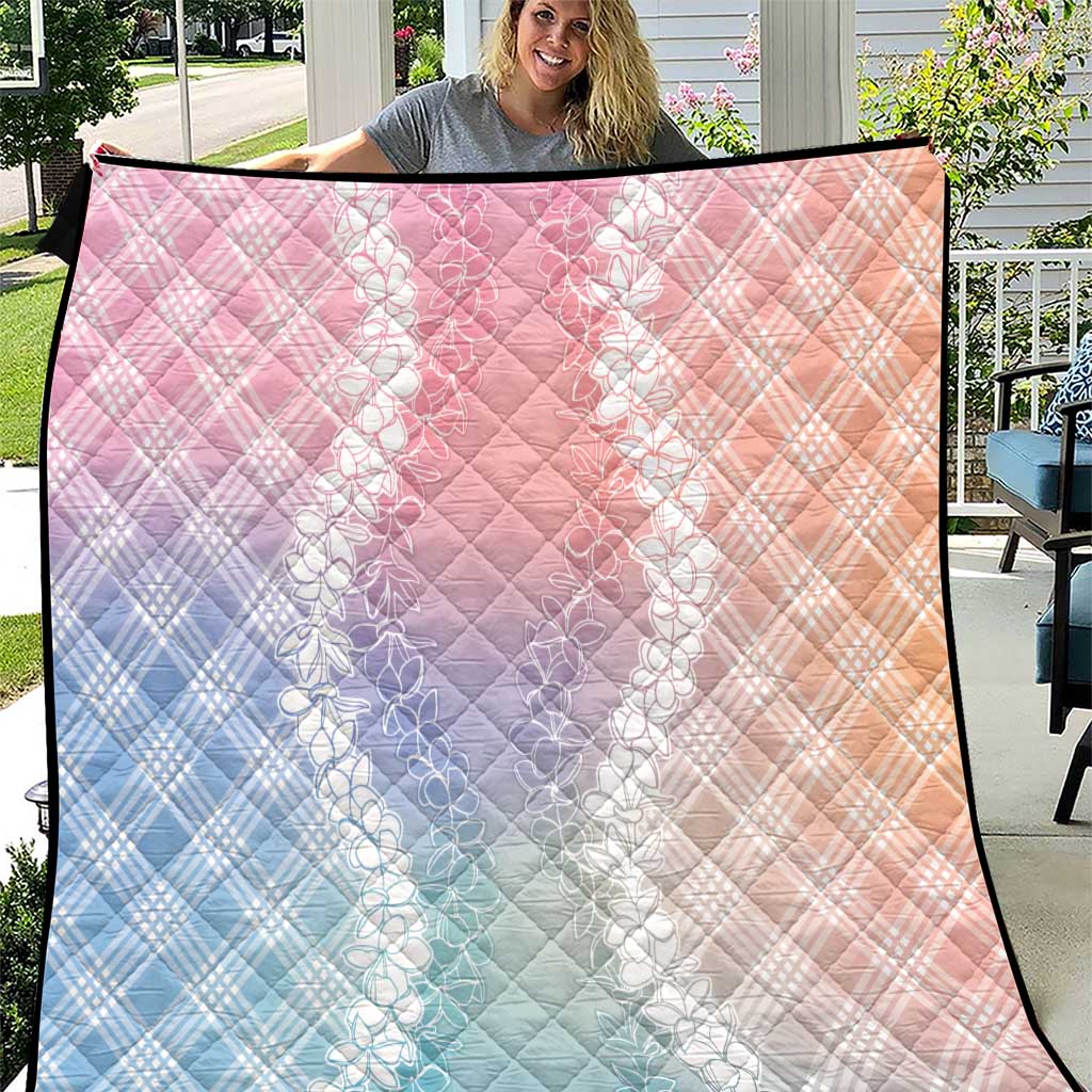 Hawaii Aloha Plumeria Lei Pastel Candy Palaka Quilt LT7 Pastel - Polynesian Pride