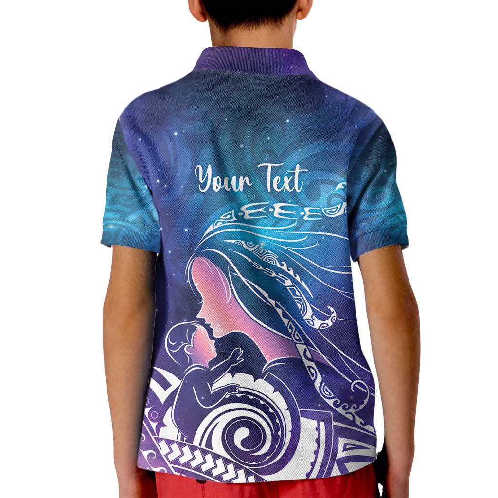 New Zealand Mother's Day Kid Polo Shirt Maori Hari Ra Mama
