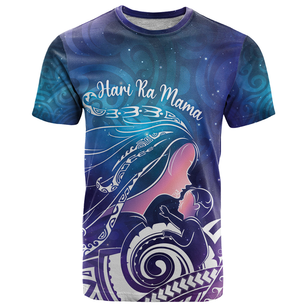 New Zealand Mother's Day T Shirt Maori Hari Ra Mama LT7 Galaxy - Polynesian Pride