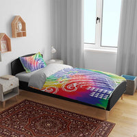 Aloha Pride Rainbow Tie Dye Bedding Set Humpback Whale - Love is Love