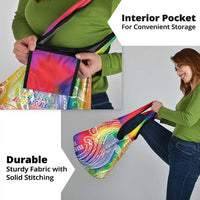 Aloha Pride Rainbow Tie Dye Grocery Bag Humpback Whale - Love is Love