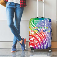 Aloha Pride Rainbow Tie Dye Luggage Cover Humpback Whale - Love is Love LT7 - Polynesian Pride