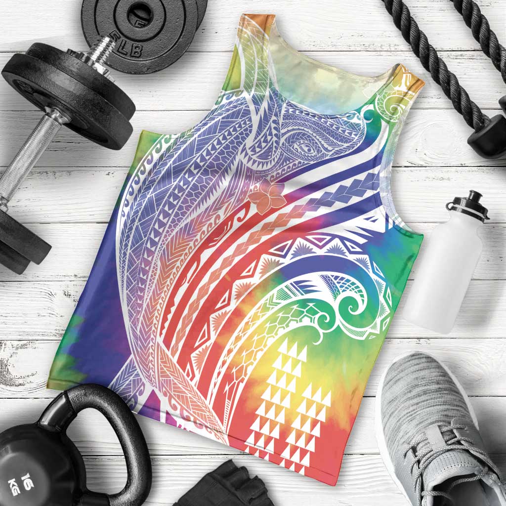Aloha Pride Rainbow Tie Dye Men Tank Top Humpback Whale - Love is Love