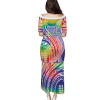 Aloha Pride Rainbow Tie Dye Puletasi Humpback Whale - Love is Love