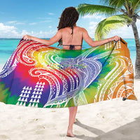 Aloha Pride Rainbow Tie Dye Sarong Humpback Whale - Love is Love