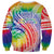 Aloha Pride Rainbow Tie Dye Sweatshirt Humpback Whale - Love is Love