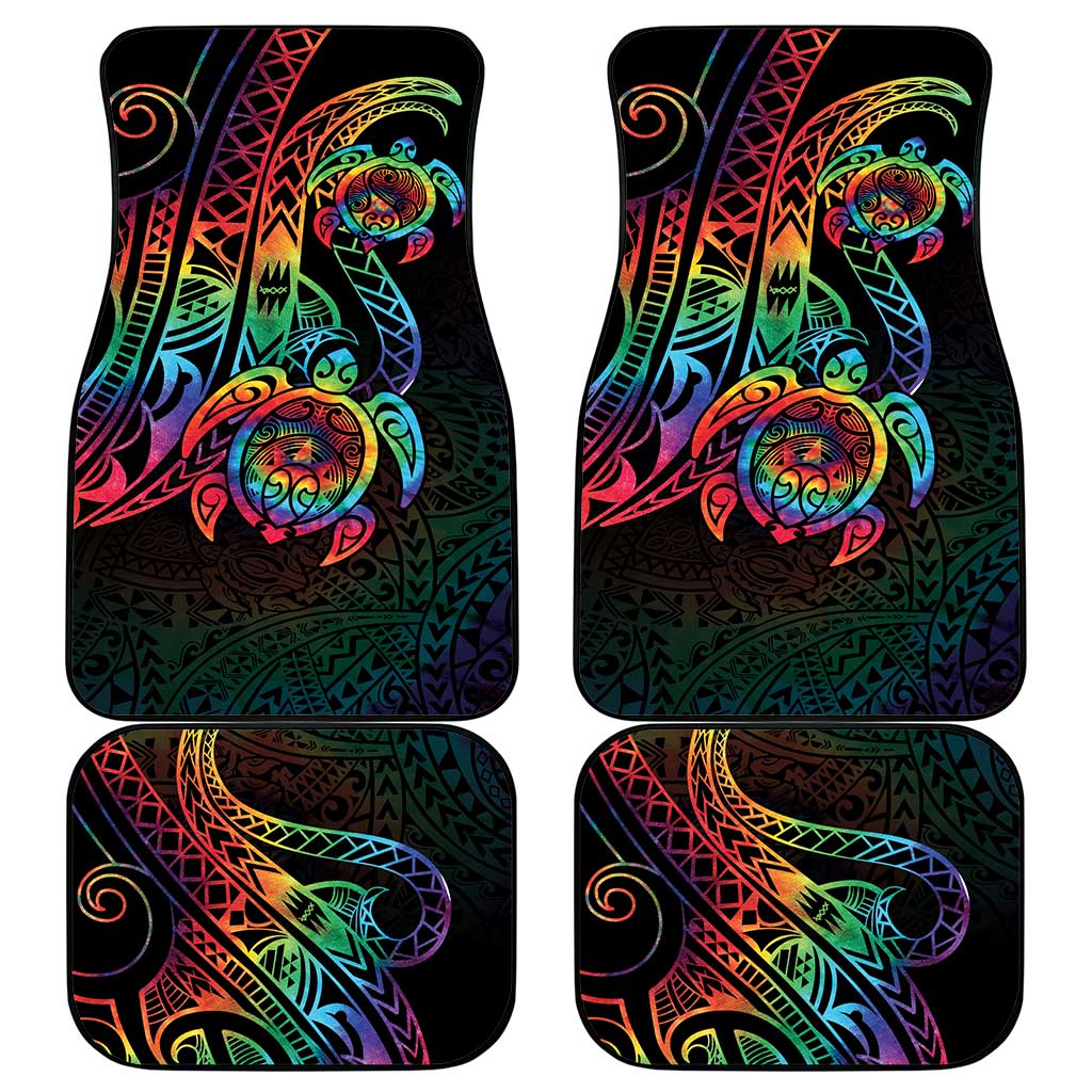 Hawaii Pride Car Mats Rainbow Swirls