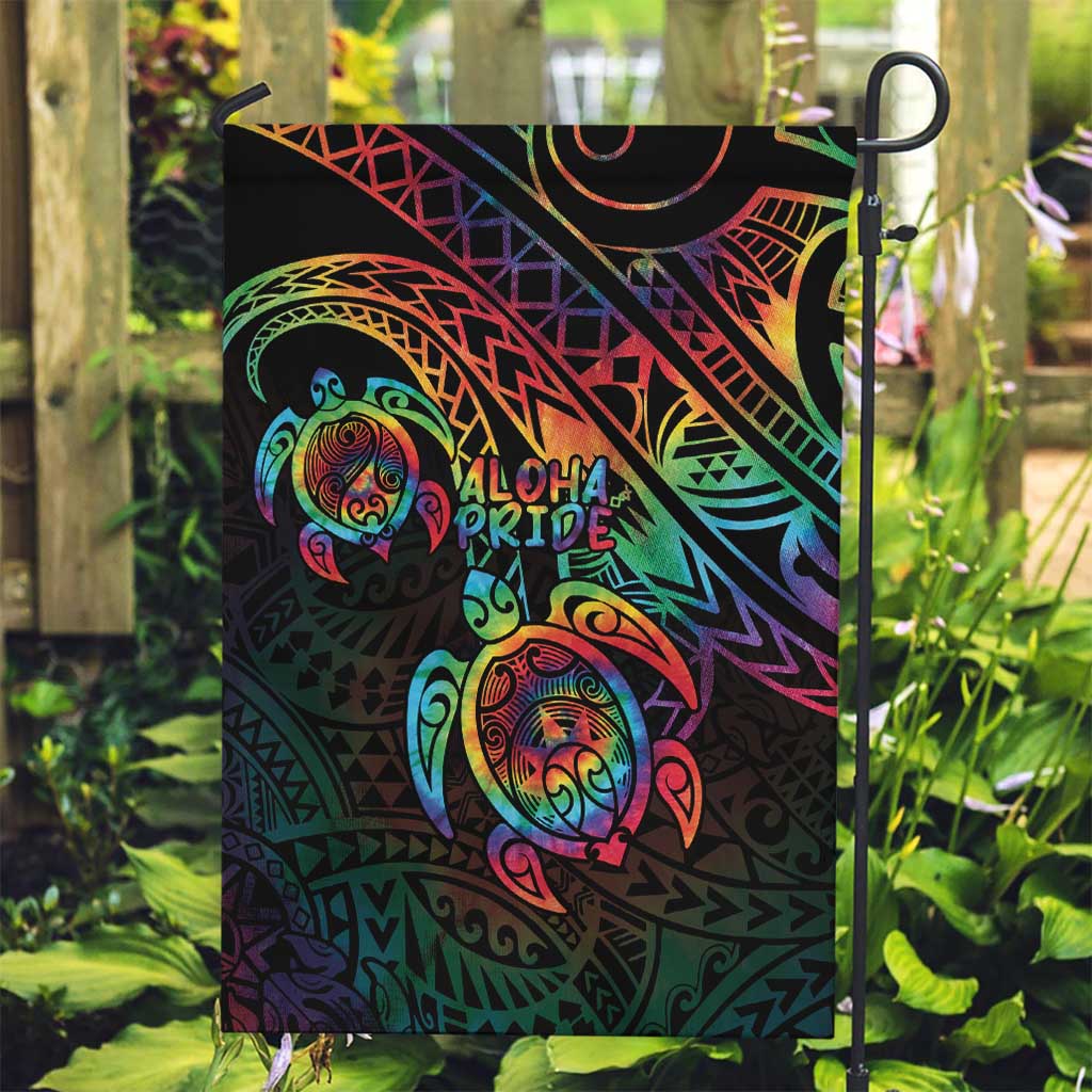 Hawaii Pride Garden Flag Rainbow Swirls LT7 Garden Flag Colorful - Polynesian Pride