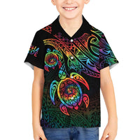 Hawaii Pride Hawaiian Shirt Rainbow Swirls