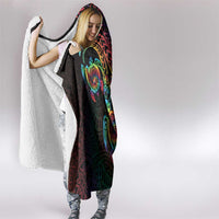 Hawaii Pride Hooded Blanket Rainbow Swirls