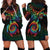 Hawaii Pride Hoodie Dress Rainbow Swirls