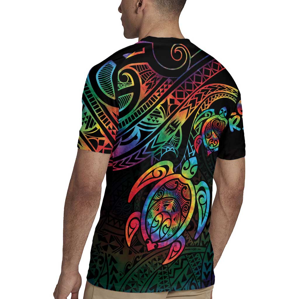 Hawaii Pride Rugby Jersey Rainbow Swirls