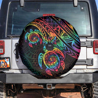Hawaii Pride Spare Tire Cover Rainbow Swirls