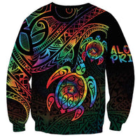 Hawaii Pride Sweatshirt Rainbow Swirls