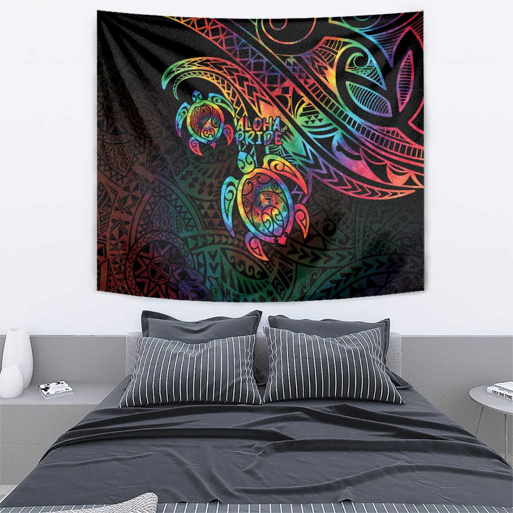 Hawaii Pride Tapestry Rainbow Swirls LT7 - Polynesian Pride