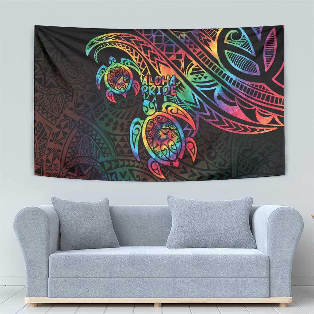 Hawaii Pride Tapestry Rainbow Swirls LT7 - Polynesian Pride