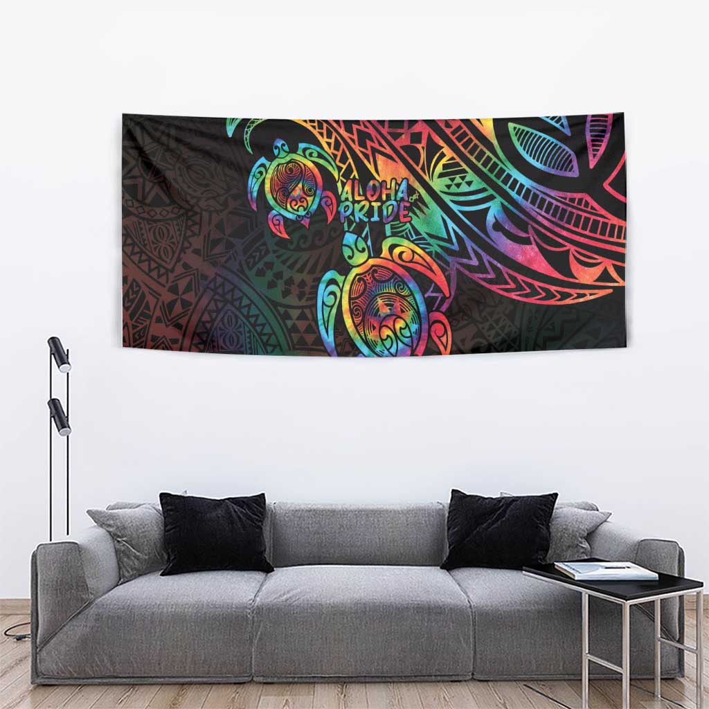 Hawaii Pride Tapestry Rainbow Swirls LT7 - Polynesian Pride