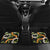 Aloha Festive Hawaii Car Mats Mokihana - Maile and Ilima on Black - Polynesian Pride