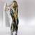 Aloha Festive Hawaii Hooded Blanket Mokihana - Maile and Ilima on Black - Polynesian Pride