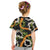 Aloha Festive Hawaii Kid T Shirt Mokihana - Maile and Ilima on Black - Polynesian Pride