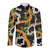 Aloha Festive Hawaii Long Sleeve Button Shirt Mokihana - Maile and Ilima on Black - Polynesian Pride