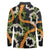 Aloha Festive Hawaii Long Sleeve Polo Shirt Mokihana - Maile and Ilima on Black - Polynesian Pride
