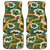 Aloha Festive Hawaii Car Mats Mokihana - Maile and Ilima on Forest Green - Polynesian Pride