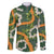 Aloha Festive Hawaii Family Matching Off Shoulder Short Dress and Hawaiian Shirt Mokihana - Maile and Ilima on Forest Green - Polynesian Pride
