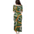 Aloha Festive Hawaii Family Matching Puletasi and Hawaiian Shirt Mokihana - Maile and Ilima on Forest Green - Polynesian Pride