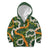 Aloha Festive Hawaii Kid Hoodie Mokihana - Maile and Ilima on Forest Green - Polynesian Pride