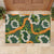 Aloha Festive Hawaii Rubber Doormat Mokihana - Maile and Ilima on Forest Green - Polynesian Pride